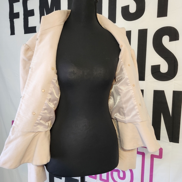 LIKE 4 DISCOUNT Peplum Doublet Waist Coat with Luxury Pearl Buttons - Picture 14 of 16